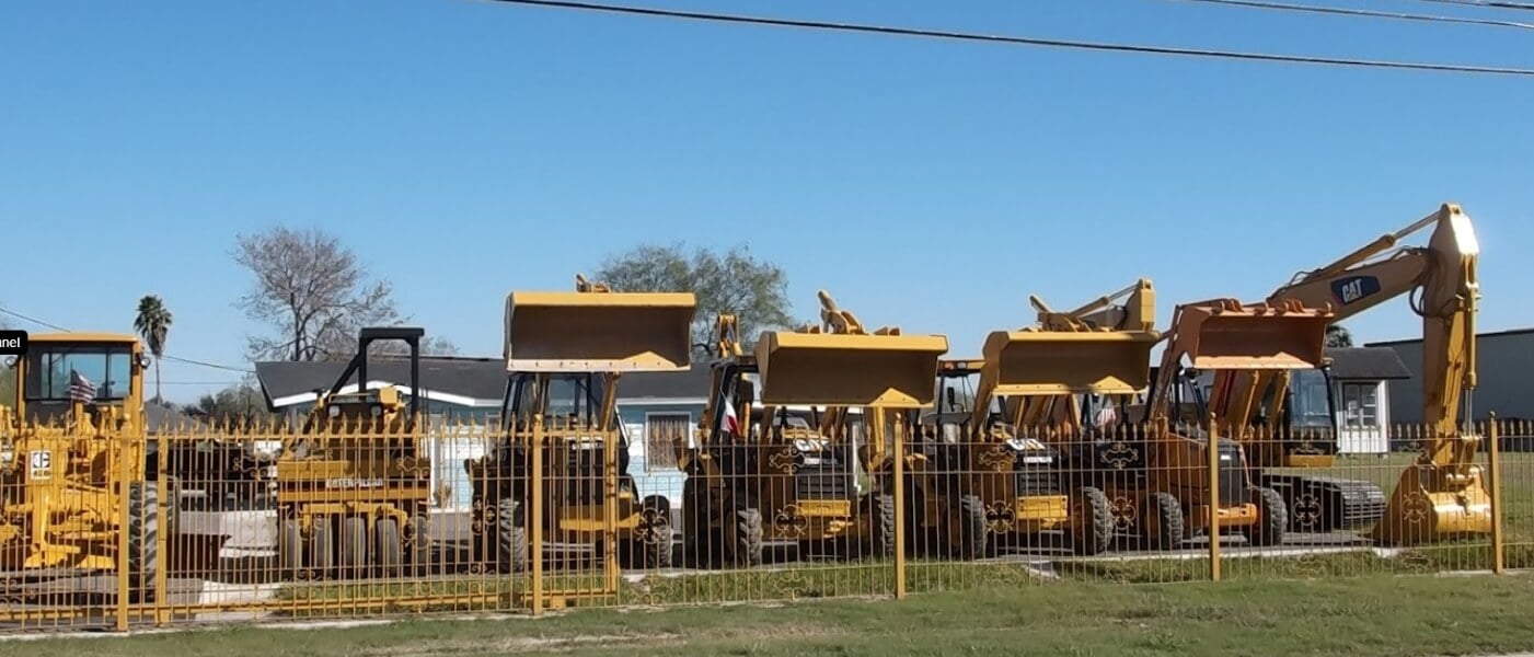 Equipment on Pharr Heavy Equipment's Lot